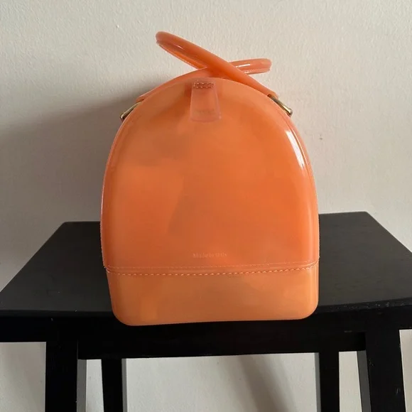 NWOT Orange Jelly Satchel - Picture 3 of 10